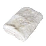 Fur Throw - Large Cream Mixed Luxury Long Haired Fur Throw