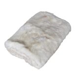 Luxury Large Cream Mixed Long Haired Faux Fur Throw