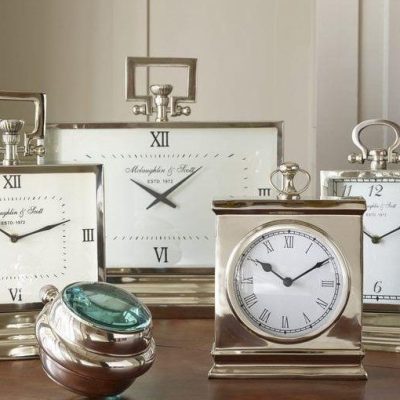 Mantel Clock – McLaughlin & Scott Clock Co – Polished Chrome