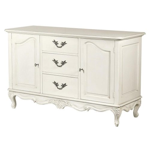 Sideboard - Carved French Design - 2 Door 3 Drawer - Antique White Range