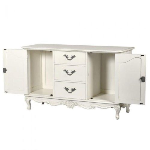 Sideboard - Carved French Design - 2 Door 3 Drawer - Antique White Range