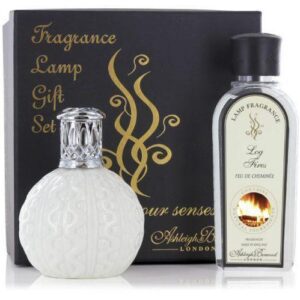 Fragrance Lamp - Premium Boxed Gift Set - Cosy Knit & Log Fires