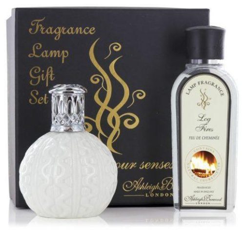 Fragrance Lamp - Premium Boxed Gift Set - Cosy Knit & Log Fires