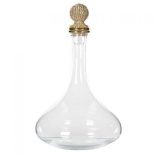 Decanter - Glass - Gold Crystal Ball Stopper - Table Wine Decanter