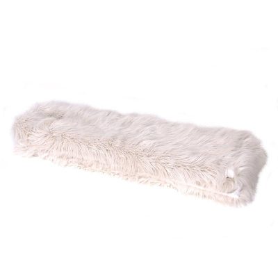 Fur Throw – Short Haired – Cream Faux Fur – Large