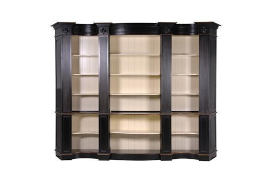 Shelves French Antique Black Range, Black Open Bookcase