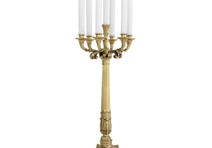 Candelabra 'Jamieson' - 7 Candle Arms - Polished Brass