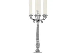Candelabra 'Jamieson' - 7 Candle Arms - Polished Silver Plated