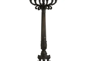 Candelabra 'Jamieson' - 7 Candle Arms - Gunmetal Bronze
