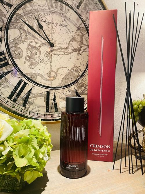 'Crimson Oud & Bergamot' Reed Diffuser - Glass Bottle -1200ml