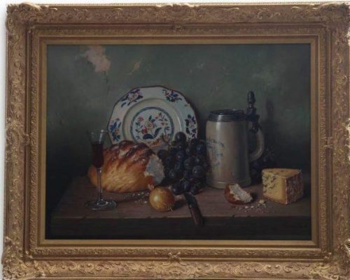 Original Oil Painting - 'Still Life' By A G Bubarnik