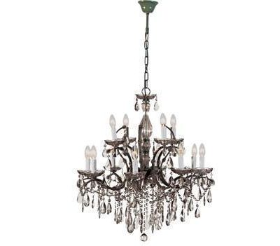 Chandelier - 2 Tier - Smoked Crystal Glass - Ornate Chandelier