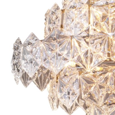 Chandelier – Multi Layer – Crystal – Faceted Design – 12 Lights – Small