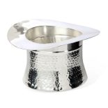 Wine Cooler - Silver Plated Top Hat Wine/Champagne Ice Bucket