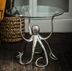 Chrome 'Octopus' Design Lamp Table