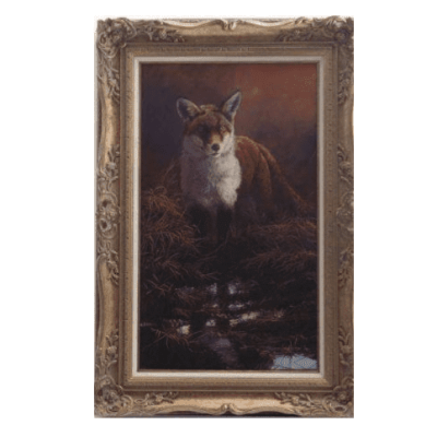 Original Oil Painting - 'Woodland Fox 1' By Stephen Cummings