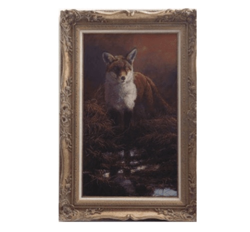 Original Oil Painting - 'Woodland Fox 1' By Stephen Cummings