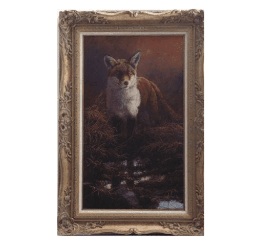 Original Oil Painting - 'Woodland Fox 1' By Stephen Cummings