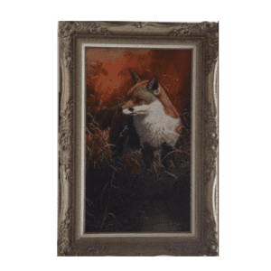 Stephen Cummings 'Fox Near Woodland Track' Original Oil Painting