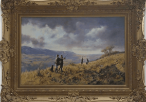 Original Oil Painting - 'The Shooting Party' By John Seerey Lester