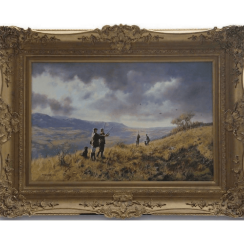 Original Oil Painting - 'The Shooting Party' By John Seerey Lester