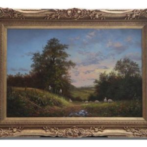 Original Oil Painting - 'Farm Hands At Work' By Noel Ripley