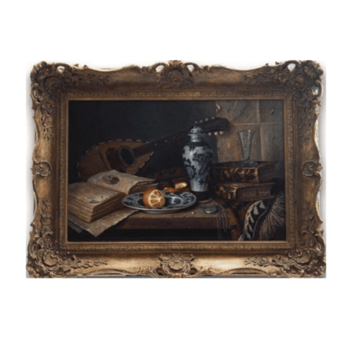 Original Oil Painting - 'Mandolin & Porcelain' By Ray Campbell