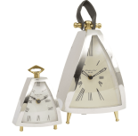 McLaughlin & Scott Isosceles Chrome Mantel Clock