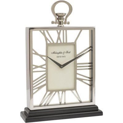 Mantel Clock McLaughlin & Scott Clock Co – Polished Chrome