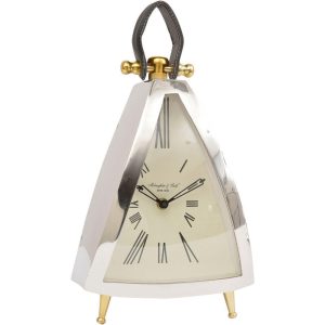 Mantel Clock - 'McLaughlin & Scott' Clock Co - Polished Chrome