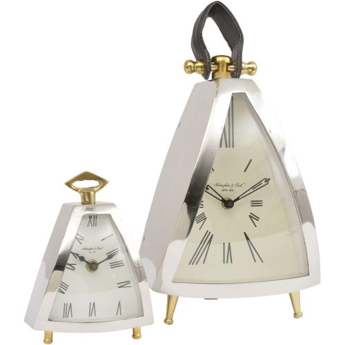 Mantel Clock - 'McLaughlin & Scott' Clock Co - Polished Chrome