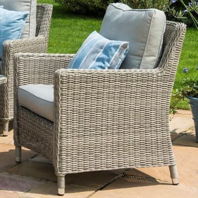 6 Seat Corner Garden Sofa Set – Coffee Table – Single Chair – Grey Poly Rattan