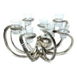 Octopus Shot Glasses - Octopus Stand - Chrome Shot Glass Holder