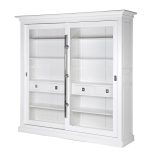 Bookcase/Wall Cabinet - Sliding Glass Doors - Dorchester White Range