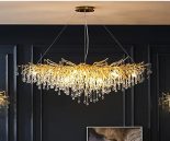 Chandelier - Cut Crystal - Oblong