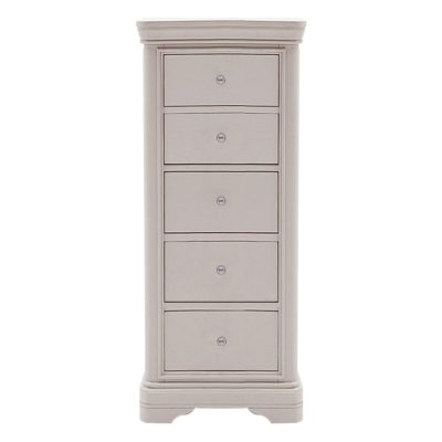 5 Drawer Tallboy – Isabel Bedroom Range – Taupe Finish