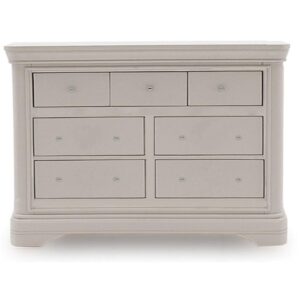 Chest Of Drawers - 3 Over 4 - Taupe Finish - Isabel Bedroom Range