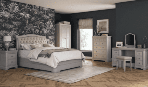 Isabel range wood taupe bedroom furniture