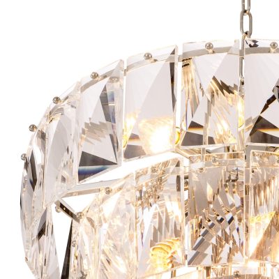 4 Tiered Clear Crystal Chandelier – Cut Clear Crystal – Chrome
