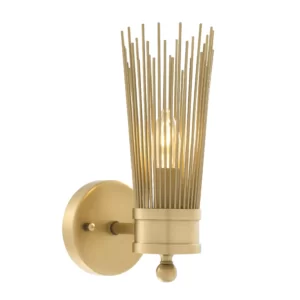 Wall Light - Antique Brass Finish - Spike Design Finish - 1 Bulb