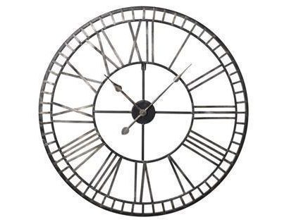 Wall Clock - Gold & Black - Skeleton Design - Roman Numerals