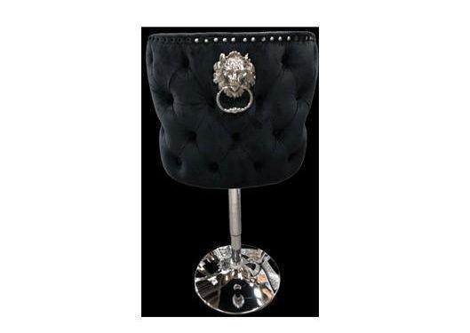 black velvet bar stools with lion knocker