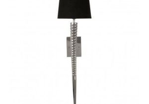 Twisted Chrome Long Wall Light - Black Shade Black cotton shade Dimensions: H: 99cm x W: 27cm cm D: 27cm For all our Wall Light selection, including new ones added daily - CLICK HERE