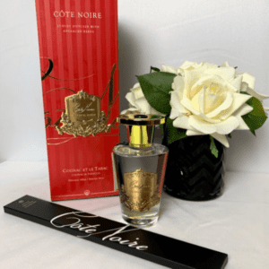 'Cognac & Tobacco' Reed Diffuser - Cote Noire Glass Bottle -150ml