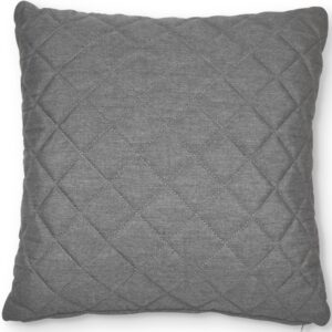 Scatter Cushion - Quilted Diamond Design - Outdoor All Weather - Grey