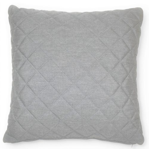 Scatter Cushion - Quilted Diamond - All Weather - Light Grey