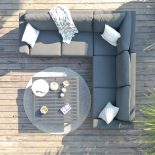 All Weather Garden Fabric Corner Sofa Group - Coffee Table - Small - GREY