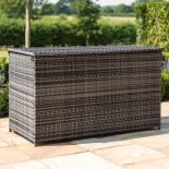 Garden Storage Box - Large Storage Box - Mixed Brown Flatweave