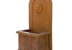 Garden Water Feature - Traditional Weathered Metal Look - Lion Head Spout