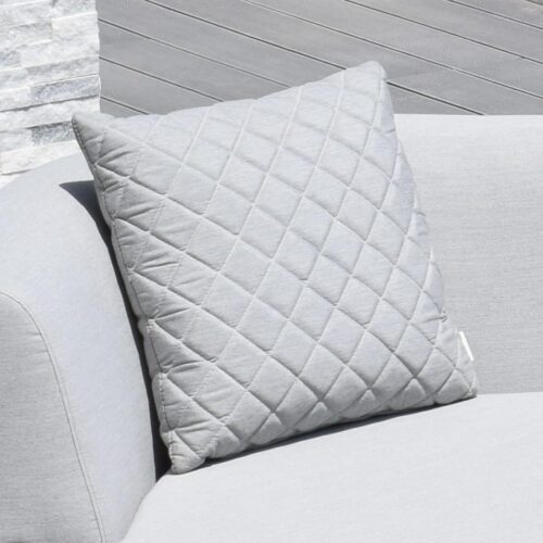 Scatter Cushion - Quilted Diamond Design - Outdoor All Weather - Lead Chine